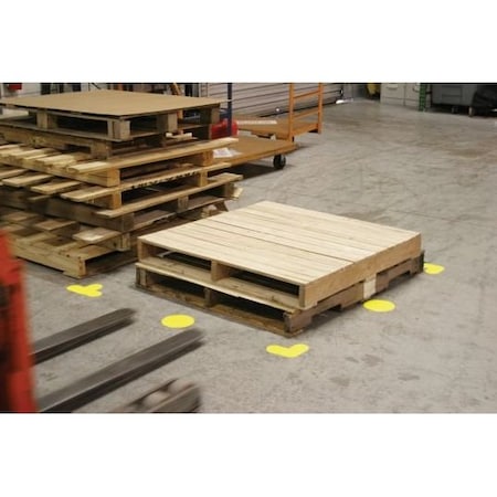 Accuform SLIPGARD FLOOR SHAPE FOOTPRINT PTS613YL PTS613YL